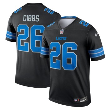 Men's Detroit Lions #26 Jahmyr Gibbs Black Legend Jersey Men's Detroit Lions #26 Jahmyr Gibbs Black Legend Jersey