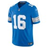 Men's Detroit Lions #16 Jared Goff Blue Vapor F.U.S.E. Limited Jersey