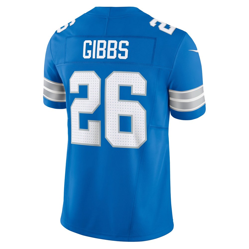 Men's Detroit Lions #26 Jahmyr Gibbs Blue Vapor F.U.S.E. Limited Jersey