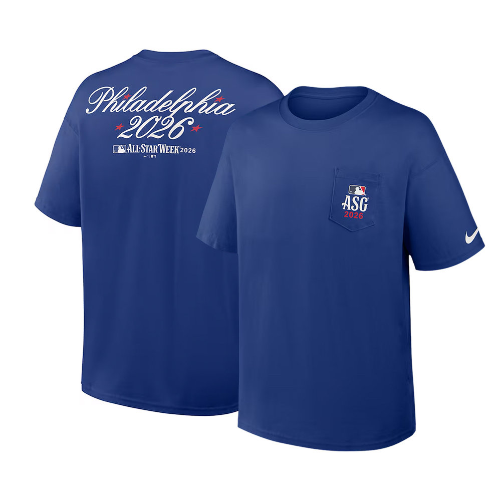 Men's 2026 MLB All-Star Game Nike Royal Max90 Pocket T-Shirt