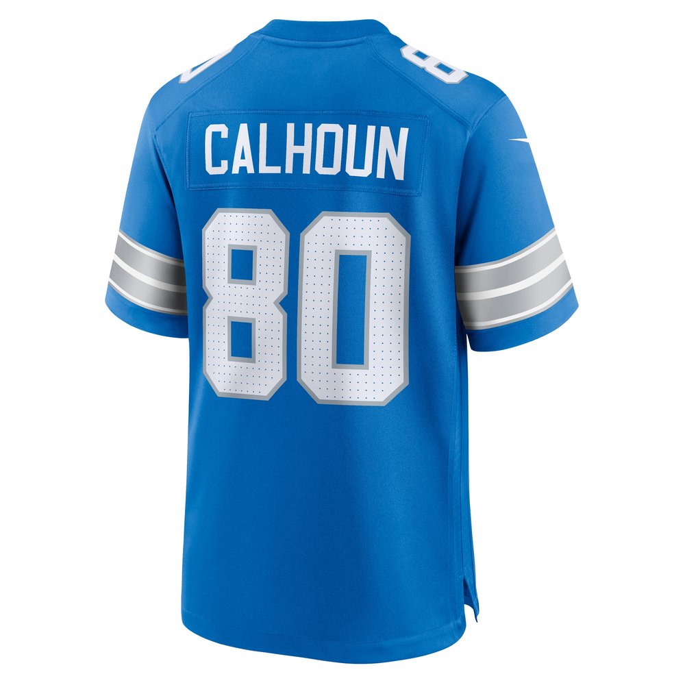 Men's Detroit Lions Jalon Calhoun  Blue Game Jersey Men's Detroit Lions Jalon Calhoun  Blue Game Jersey