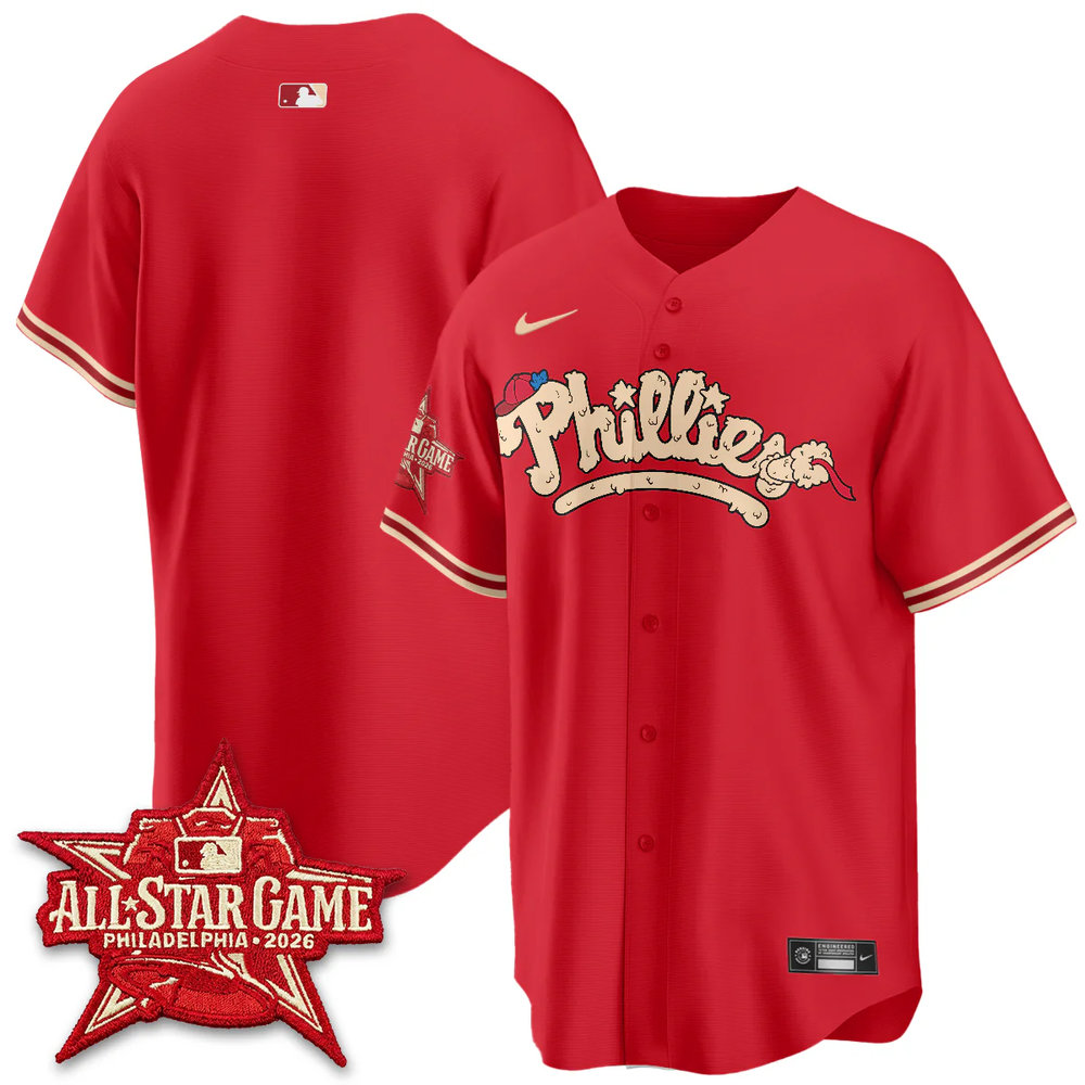 Men's Philadelphia Phillies Red 2026 MLB All-Star Jersey