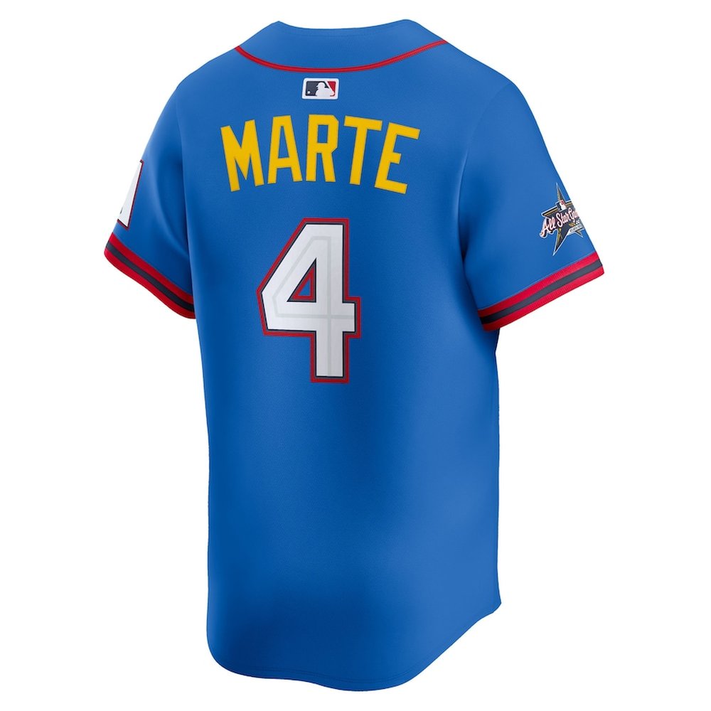 Youth National League #4 Ketel Marte Nike Blue 2025 All-Star Edition Limited Player Jersey