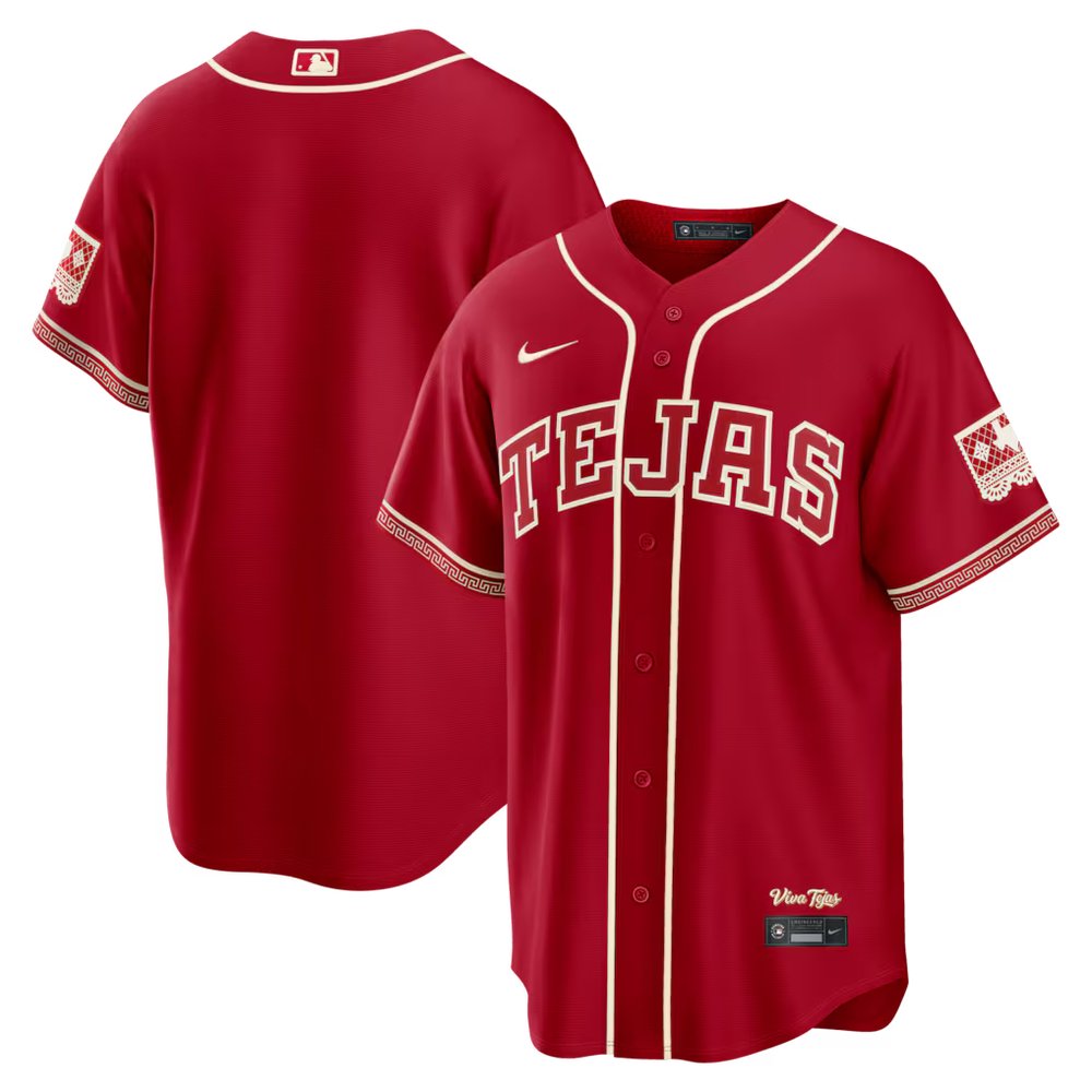 Men's Texas Rangers Nike Red 2026 City Connect Stadium Jersey