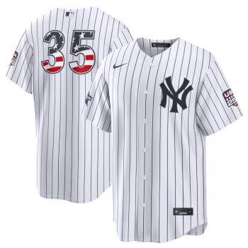 Men's New York Yankees #35 Cody Bellinger Nike White 2026 All-Star Edition Stars & Stripes Stadium Jersey