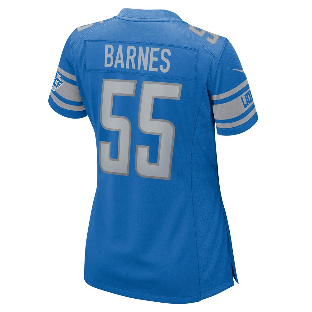 Women's Detroit Lions Derrick Barnes Blue Game Player Jersey
