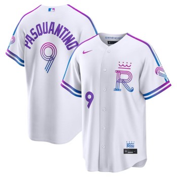 Youth Kansas City Royals #9 Vinnie Pasquantino White 2026 City Connect Stitched Jersey
