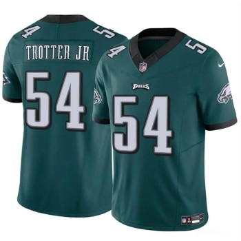 Men's Philadelphia Eagles #54 Jeremiah Trotter Jr Green 2024 Draft F.U.S.E Vapor Untouchable Limited Stitched Football Jersey Men's Philadelphia Eagles #54 Jeremiah Trotter Jr Green 2024 Draft F.U.S.E Vapor Untouchable Limited Stitched Football Jersey