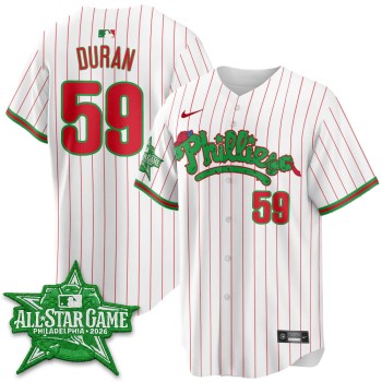 Youth Philadelphia Phillies #59 Jhoan Duran White 2026 MLB All-Star Jersey