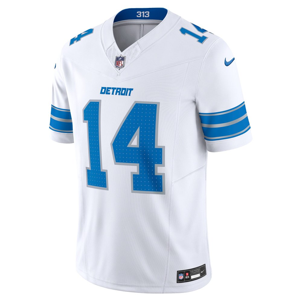 Men's Detroit Lions #14 Amon-Ra St. Brown White Vapor F.U.S.E. Limited Jersey