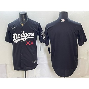 Men's Los Angeles Dodgers x KAWS Black Vapor Premier Limited Baseball Jersey