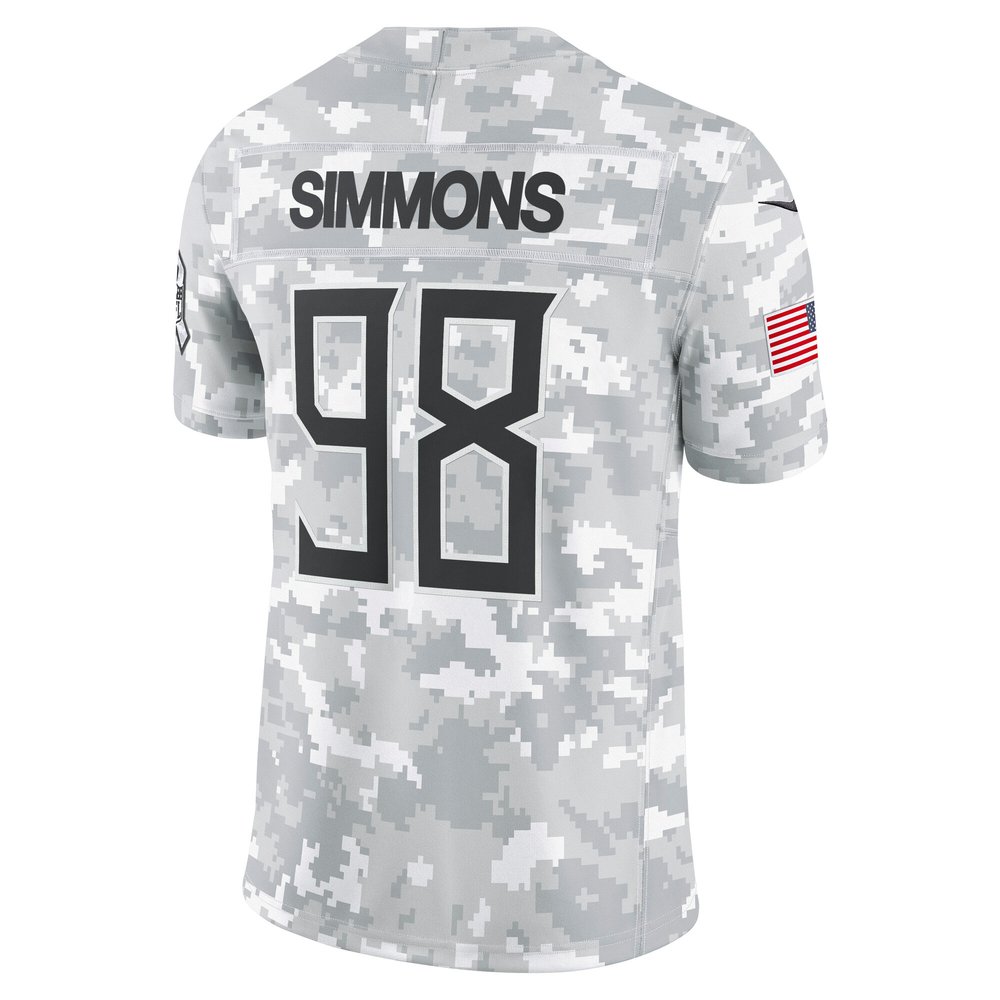 Men's Tennessee Titans Jeffery Simmons Arctic Camo 2024 Salute to Service Limited Jersey