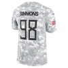 Men's Tennessee Titans Jeffery Simmons Arctic Camo 2024 Salute to Service Limited Jersey