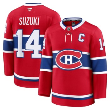 Men's Montreal Canadiens #14 Nick Suzuki Red Home Premium Jersey Men's Montreal Canadiens #14 Nick Suzuki Red Home Premium Jersey