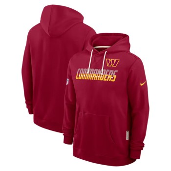 Men's Washington Commanders Burgundy Sideline Standard Issue Top Prospect Dri-FIT Hoodie