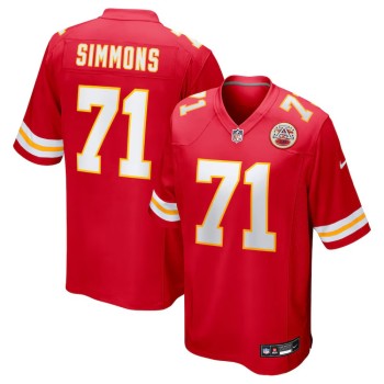 Men's Kansas City Chiefs #71 Josh Simmons Nike Red 2025 NFL Draft First Round Pick Game Jersey Men's Kansas City Chiefs #71 Josh Simmons Nike Red 2025 NFL Draft First Round Pick Game Jersey