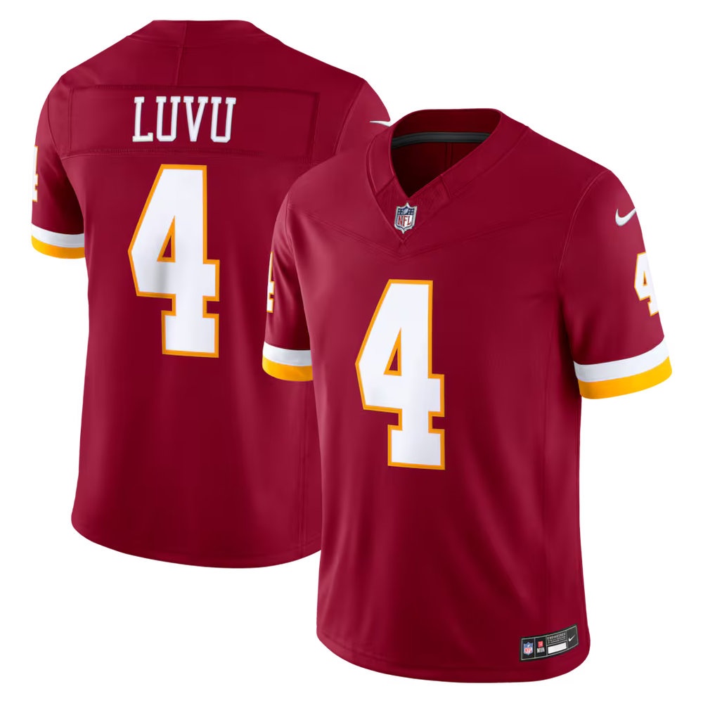 Men's Washington Commanders #4 Frankie Luvu Burgundy Vapor F.U.S.E. Sewn Down Limited Jersey