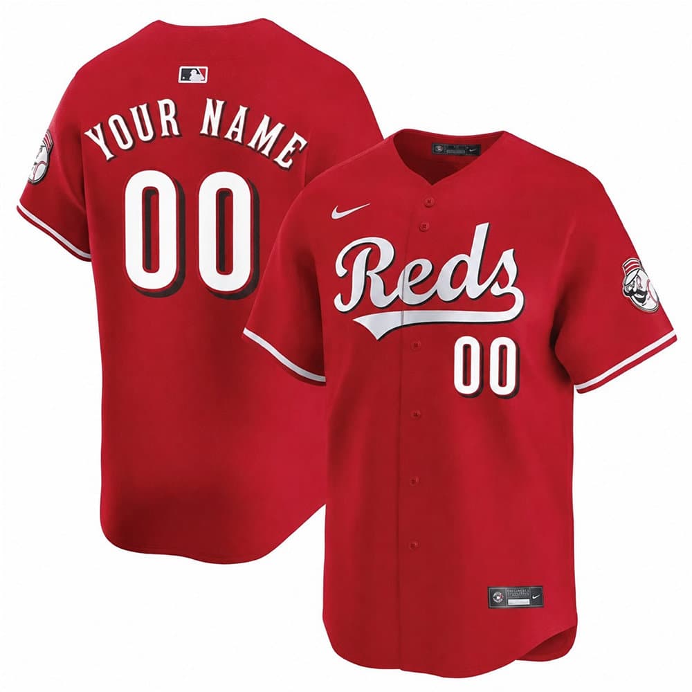 Youth Cincinnati Reds Red Home Limited Custom Jersey