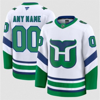 Men's Carolina Hurricanes Custom White 2024-25 Throwback Stitched Hockey Premium Jersey Men's Carolina Hurricanes Custom White 2024-25 Throwback Stitched Hockey Premium Jersey