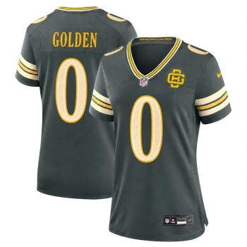Women's Green Bay Packers #0 Matthew Golden Green 2026 Rivalries Collection Game Jersey