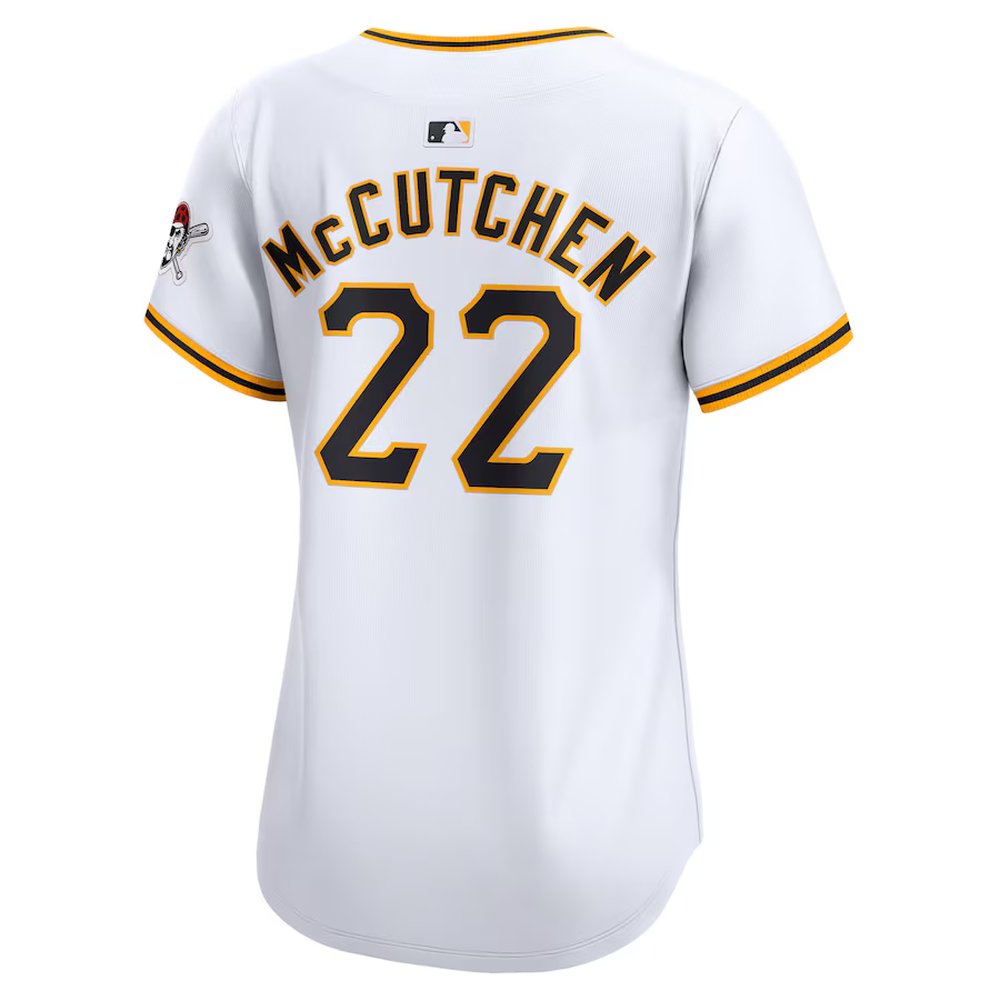 Women's Pittsburgh Pirates #22 Andrew McCutchen White Home Limited Player Jersey