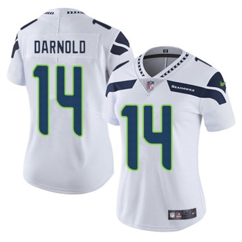 Women's Seattle Seahawks #14 Sam Darnold White Vapor Limited Stitched Football Jersey Women's Seattle Seahawks #14 Sam Darnold White Vapor Limited Stitched Football Jersey