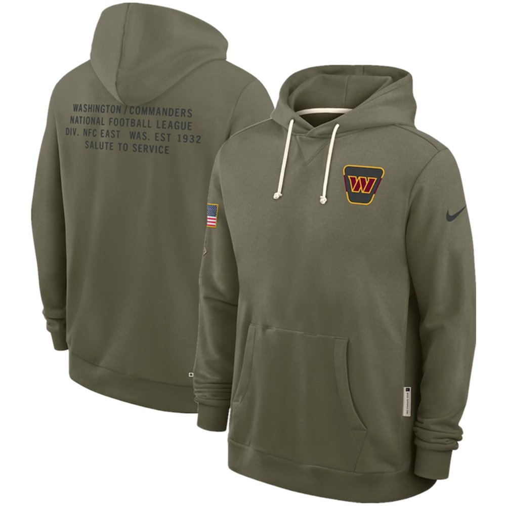 Men's Washington Commanders Olive 2025 Salute to Service Pullover Hoodie Men's Washington Commanders Olive 2025 Salute to Service Pullover Hoodie