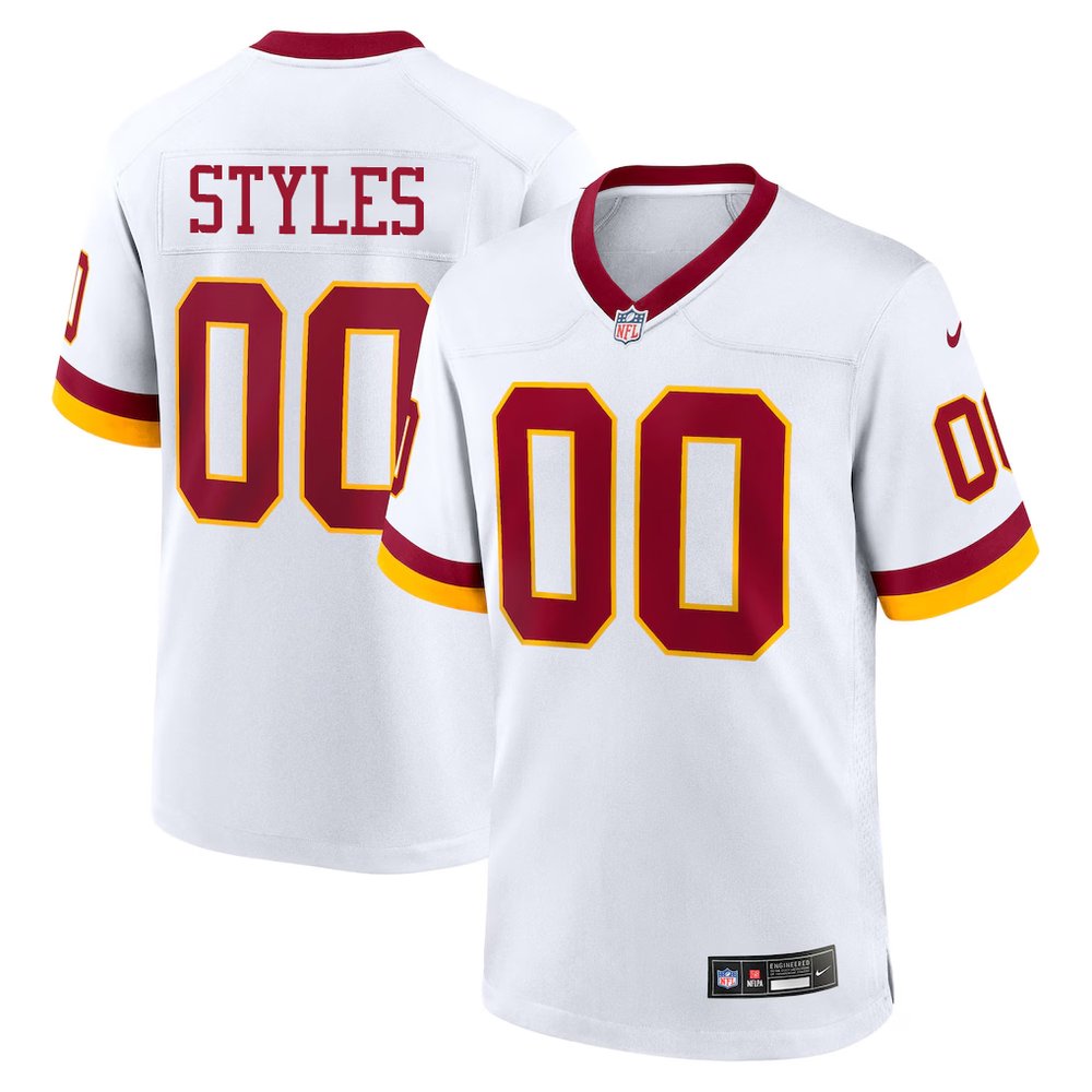Youth Washington Commanders Sonny Styles White 2026 NFL Draft Game Jersey