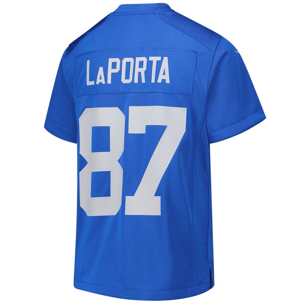 Youth Detroit Lions #87 Sam LaPorta Blue Alternate Game Jersey Youth Detroit Lions #87 Sam LaPorta Blue Alternate Game Jersey