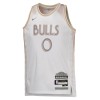 Youth Chicago Bulls Coby White White 2024/25 Swingman Player Jersey - City Edition