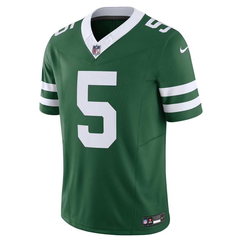 Men's New York Jets Garrett Wilson Legacy Green Vapor F.U.S.E. Limited Jersey