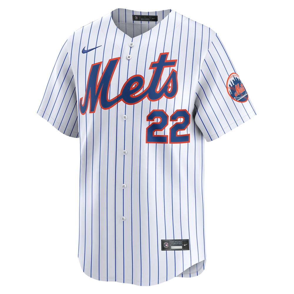 Men's New York Mets #22 Juan Soto White Home Limited Player Jersey